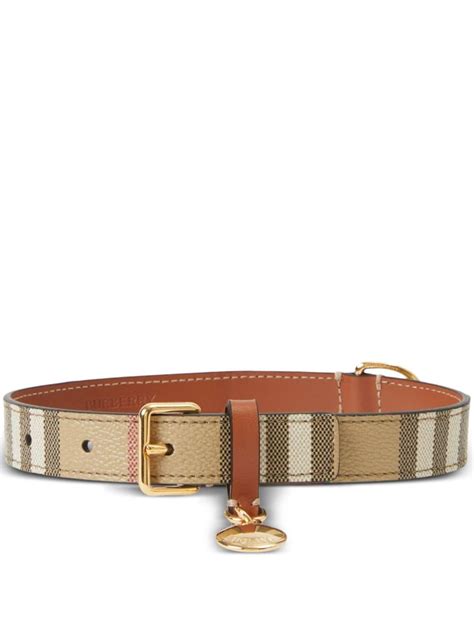 Collier pour chien Burberry Check en cuir en multicolore – .